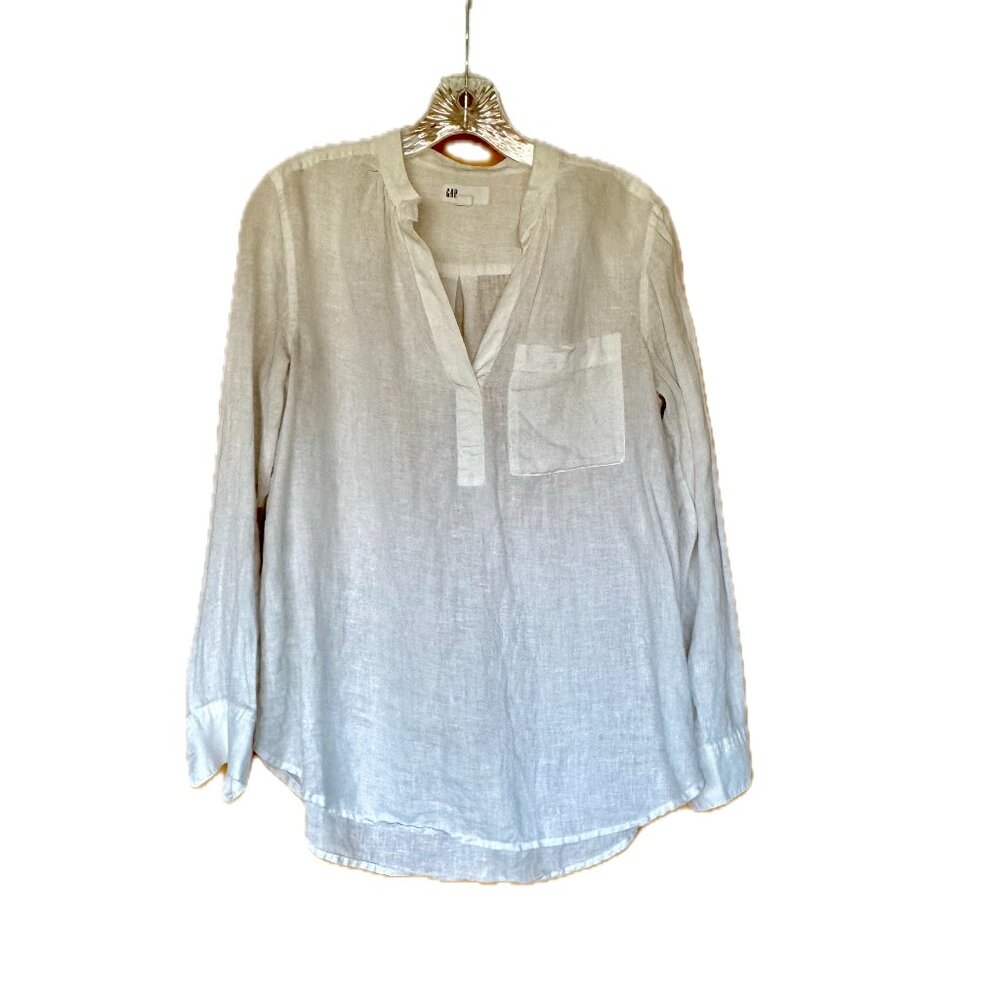 Gap White Linen Tunic Size S